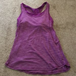Lululemon Purple Tank with Built in Bra